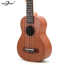 SevenAngel-Ukelele Soprano de 21 pulgadas, Mini Guitarra de sapela de 4 cuerdas, 15 trastes, perilla cerrada, precio al por mayor 2024 - compra barato