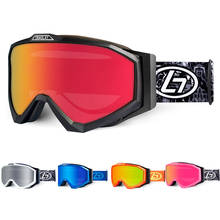 Óculos de esqui profissional camada dupla lente anti-nevoeiro uv400 óculos de esqui snowboard 2024 - compre barato