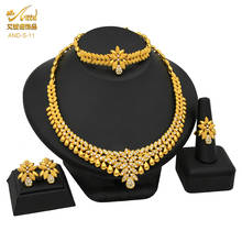 Dubai Jewelery Set Bridal Necklace Sets Earrings For Women Indian Rings African Bracelet Accessories Wedding Bridesmaid Gift New 2024 - buy cheap