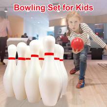 Kids Bowling Set Includes 10 Pins And 2 Balls Perfect Bowling Set Indoor Mini Toy Gifts Children Early Education 2024 - buy cheap
