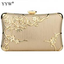 Yyw designer de embreagem sacos noite para as mulheres 2019 moda cristal strass clutches bolsa famale flor bolsa crossbody saco 2024 - compre barato