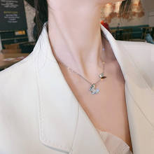 2020 Korean new design fashion jewelry titanium steel neck chain personality butterfly elegant female clavicle necklace 2024 - купить недорого