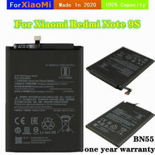 New 100% Capacity BN55 5020mAh Battery For Xiaomi Redmi Note 9S High Quality Mobile Phone Replacement 2024 - buy cheap