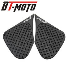 Motorcycle Rubber Anti Slip Tank Pad Sticker Gas Knee Grip Traction Side 3M Decal For Yamaha YZFR3 YZFR25 R3 R25 2015-2017 2018 2024 - buy cheap