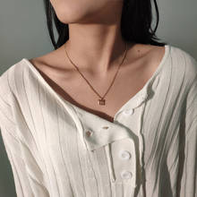 Hot Selling Fashion Jewelry With Metal Chain Clavicle Necklace Number 26 Letter Alphabet A to Z Alloy Female Necklace 2024 - buy cheap