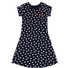 Summer Girl Dress Children Cute Heart Bow Princess Casual Dress For Girls Party Kids  Dress Baby Clothes Vestidos 1-13 Years 2024 - buy cheap