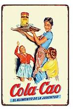 Oulili Metal Sign  Cola Cao Tin Sign Retro Plaque Poster 8X12 Inch Wall Decor 2024 - buy cheap