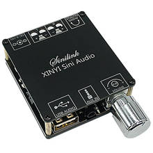 XY-C50L mini amplificador de potência digital, amplificador de potência com bluetooth 5.0, sem fio, usb 3.5, 50wx2 2024 - compre barato