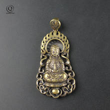 Copper GuanyinBodhisattva Buddha Key Chain Pendant Jewelry Accessories Metal Brass Car Keyring Kindly Buddha Lucky Keychains 2024 - buy cheap