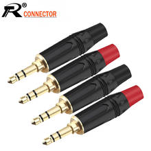 10PCS 3 Poles Stereo 3.5MM Jack Male Plug Connector Soldering Wire Connector Gold Plated 3 Pin 3.5MM Plug Headset Earphone DIY 2024 - buy cheap