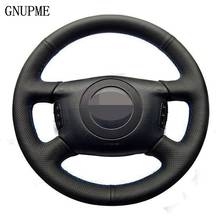 Black Hand-stitched Artificial Leather Car Steering Wheel Cover For Audi A6 (C5) A2 (8Z) Avant A8 (D2) S4 2003-2005 2024 - buy cheap