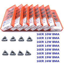 Insertos de carburo BMA Carmex, herramienta de torneado CNC de hoja de rosca, 16ER, 16IR, 8W, 9W, 10W, 11W, 12W, 14W, 16W, 18W, 19W, 20W, 10 Uds., envío gratis 2024 - compra barato