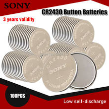 100 шт. 100% оригинальный Sony CR2430 DL2430 CR 2430 3 В литиевая батарея для умных часов, наушников, игрушек, весы, шагомер, кнопка, монетница 2024 - купить недорого