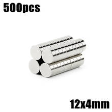 500pcs 12x4mm Super Powerful Strong Bulk Small Round NdFeB Neodymium Disc Magnets Dia 12*4mm N35 Rare Earth NdFeB Magnet 2024 - buy cheap