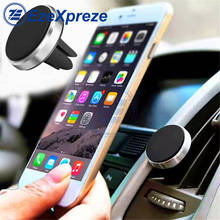 Автомобильный держатель для телефона, магнитное крепление, устанавливаемое на вентиляционное отверстие в салоне автомобиля мобильный телефон стенд магнит поддержка GPS для iPhone 12 11 Pro X Max Xiaomi HuaweI 2024 - купить недорого