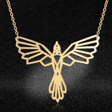 100% Stainless Steel Animal Phoenix Fashion Necklace for Women Special Gift Unique Design Pendant Necklaces 2024 - buy cheap