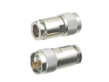 1pcs UHF PL259 Male Plug Connector Clamp RG8 LMR400 7D-FB RG213 Cable RF Coaxial Brass Straight New 2024 - compre barato