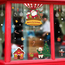 Balão de ar quente para decoração de parede, de ano novo, decoração de janela, adorável, boneco de neve, pvc, papel de parede vinil, à prova d'água 2024 - compre barato