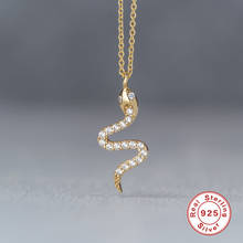 Boako 925 prata esterlina ouro cobra pingente clavícula corrente chocker feminino 2021 tendência colar luxo jóias finas presentes de casamento 2024 - compre barato