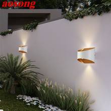 AOSONG Waterproof Wall lights Outdoor Modern Patio Wall Sconce 220V 110V New Design For Home Porch Balcony Courtyard Villa 2024 - buy cheap