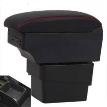 For Skoda New Octavia A7 armrest box central Store content box car-styling decoration accessory With cup holder USB 2024 - buy cheap