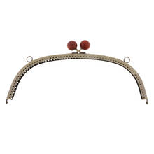 24.5cm Metal Arch Frame Kiss Clasp Lock Bead Head for DIY Handbag Purse Coin Bag 2024 - buy cheap