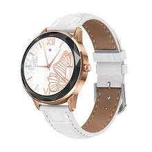 HDT7-reloj inteligente de acero inoxidable para mujer, resistente al agua, con control del ritmo cardíaco y de la presión sanguínea 2024 - compra barato