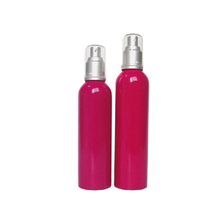 Red Cosmetics Aluminum Pump Bottle Empty Emulsion Container Refillable Lotion Bottle 150ml 200ml 250ml 300ml Skin Care 5pcs/lot 2024 - buy cheap