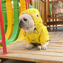 Handmade French Bulldog Raincoat Waterproof Clothing for Dog Rain Jacket Pug Clothes Schnauzer Costume Apparel Dropshipping 2024 - купить недорого