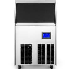 Commercial Ice Maker 155LBS in 24H with Water Drain Pump 33LBS 5x9 Cubes LCD Panel Auto Clean for Bar Home Supermarket, Sliver 2024 - buy cheap