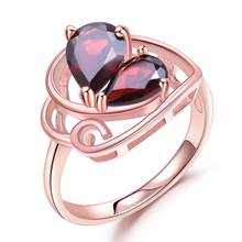 GEM'S BALLET-Anillo de Plata de Ley 925 para mujer, sortija de mariposa chapada en oro rosa, 2,21ct, Gema de tobillo Natural, joyería fina 2024 - compra barato