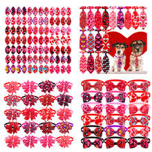 Gravata borboleta para animais de estimação, laço para coleira de cachorro e gato, acessório de penteado para cães pequenos, rosa, com 10 peças 2024 - compre barato