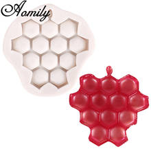 Aomily Honeycomb Shaped Fondant Cake Decoration Tools Baking Pastry Chocolate Candy Jelly Cake Mould Kitchen Silicone Mold 2024 - buy cheap