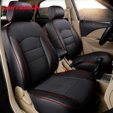 CARTAILOR Automobiles Seat Covers for Lincoln MKT Car Genuine Leather Seat Cover Set Custom Auto Cover Seats Support Accessories 2024 - buy cheap