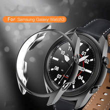 cases for samsung galaxy watch 3 45mm 41mm case Flexible TPU Plated Protective Bumper for galaxy watch 3 cases Shock-Proof Cover 2024 - buy cheap