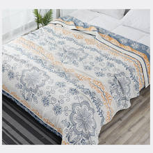 Edredón fino de algodón para cama, colcha de tela escocesa para cama doble, Queen, King, sofá, cubierta de cama de verano, Japón 2024 - compra barato