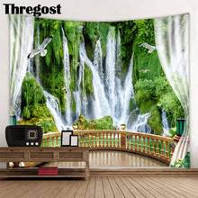 Thregost Scenic Print Painting Tapestry Wall Cloth Tapestries Home Living Room Bedroom Decor Polyester Rectangle Wall Hanging 2024 - buy cheap