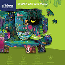 Mideer 280PCS Jigsaw Puzzle 5 Years Children's Paper Elephant Scene Puzzle Rainforest Room Decoration Parent-child Puzzle Toy 2024 - buy cheap