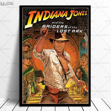 Плакат Индиана Джонс, постеры и принты из классических фильмов, настенное искусство, Картина на холсте для гостиной, домашний декор 2024 - купить недорого