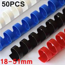 50PCS/BOX PVC binding aprons 21 rings  18-51mm binding 140-450 sheets A4 binding aprons comb binding machine suppliers 4 colors 2024 - buy cheap
