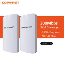 COMFAST 300Mbs CF-E120AV3 Mini Wireless Bridge Outdoor CPE Wifi Router Repeater AP for IP Camera Project 1-3KM Range Amplifier 2024 - buy cheap