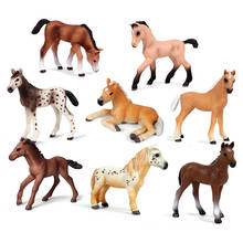 Экшн-фигурки из ПВХ, модель лошади «сделай сам», имитация дикого животного, коллекционная игрушка, подарок для детей 2024 - купить недорого