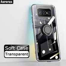 Чехол-книжка Auroras Для Zenfone 8, противоударный прозрачный чехол с кольцом, мягкий чехол для Asus Zenfone 7, прозрачный чехол 2024 - купить недорого