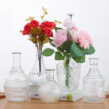 Европейская стеклянная ваза для гостиной, декоративные украшения, декор для спальни, ваза для украшения интерьера ВАЗ, кашпо для цветов 2024 - купить недорого
