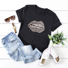 Sexy Lips Print 100%Cotton Women T-shirt Casual O Neck Short Sleeve Funny Graphic Tee Shirt Plus Size S-5XL Lady Tops Streetwear 2024 - buy cheap