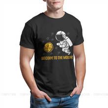 Camisetas de moda Shoots To The Moon para hombres, camisa de tela con cuello redondo de gran tamaño, Bitcoin, minería de criptomonedas, Meme 2024 - compra barato