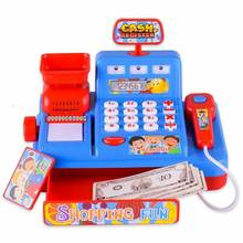 New Intelligence For Children Multifunctional Simulation Supermarket Cash Register Toy Get Married Music Cashier With Lights 2024 - buy cheap