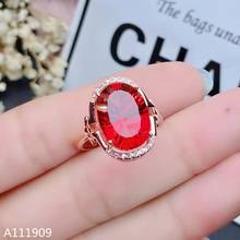 KJJEAXCMY boutique de jóias 925 prata incrustada Naturais anel de topázio Vermelho de detecção de apoio feminino masculino bonito 2024 - compre barato
