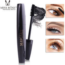 MISS ROSE-Máscara de ojos densa para mujer, máscara de cara Natural con cabeza triangular, tubos de fibra, maquillaje, regalo cosmético, superventas 2024 - compra barato