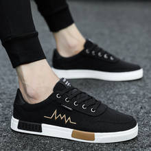 New 2021 Spring Summer Canvas Shoes Men Sneakers Low Top Black Shoes Men's Casual Shoes Male Brand Fashion Sneakers 2024 - buy cheap